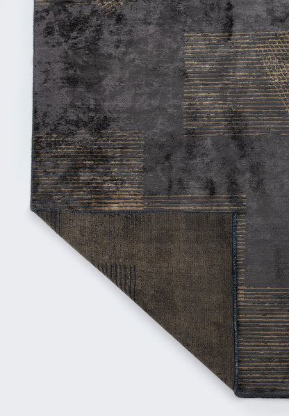 Matrix Charcoal - Light Brown Rug