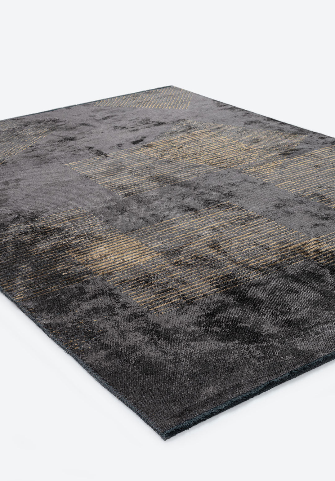 Matrix Charcoal - Light Brown Rug