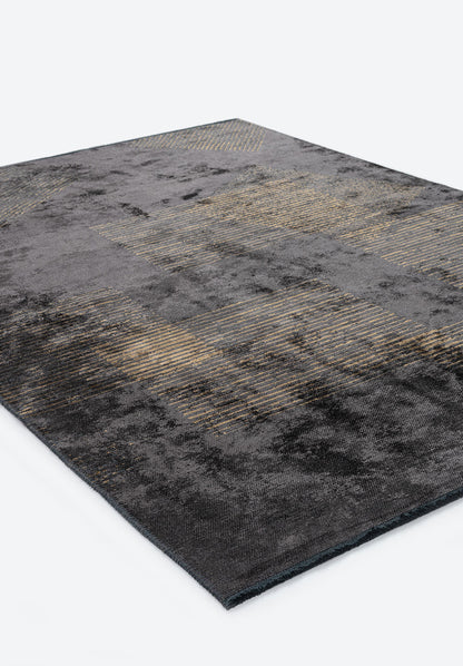 Matrix Charcoal - Light Brown Rug