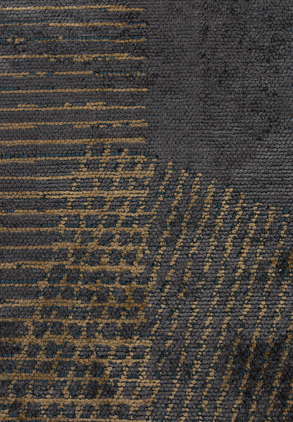 Matrix Charcoal - Light Brown Rug