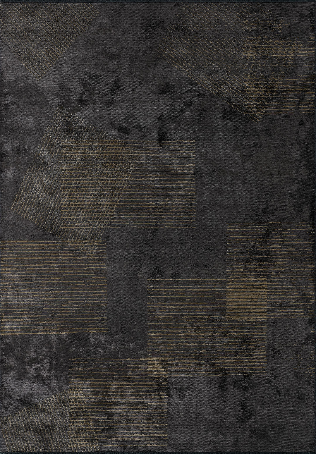 Matrix Charcoal - Light Brown Rug