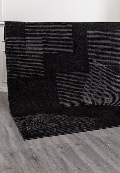 Matrix Black - Charcoal Rug