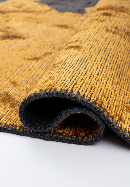 Coast Charcoal - Mustard Rug