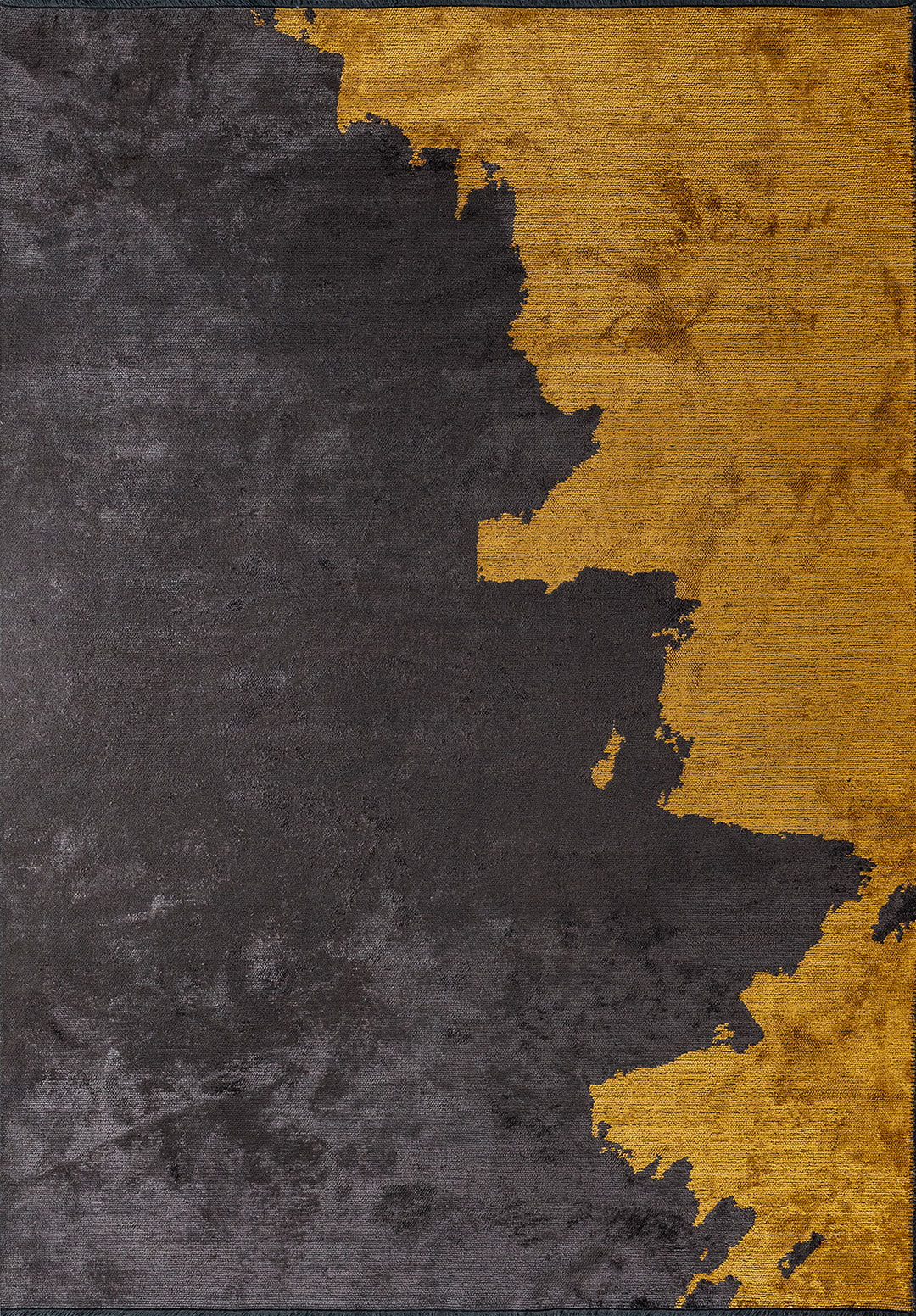 Coast Charcoal - Mustard Rug