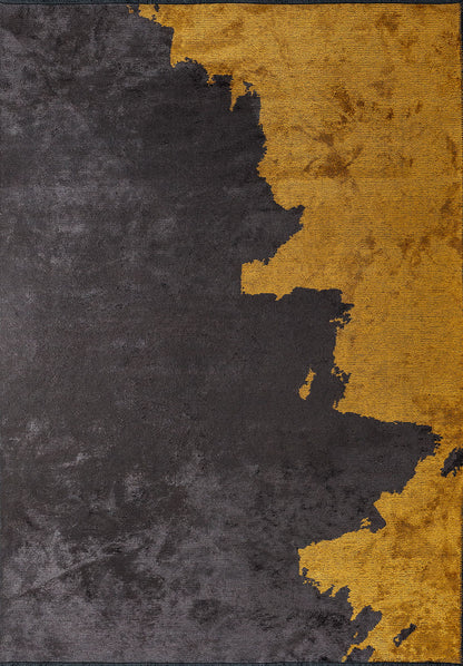 Coast Charcoal - Mustard Rug