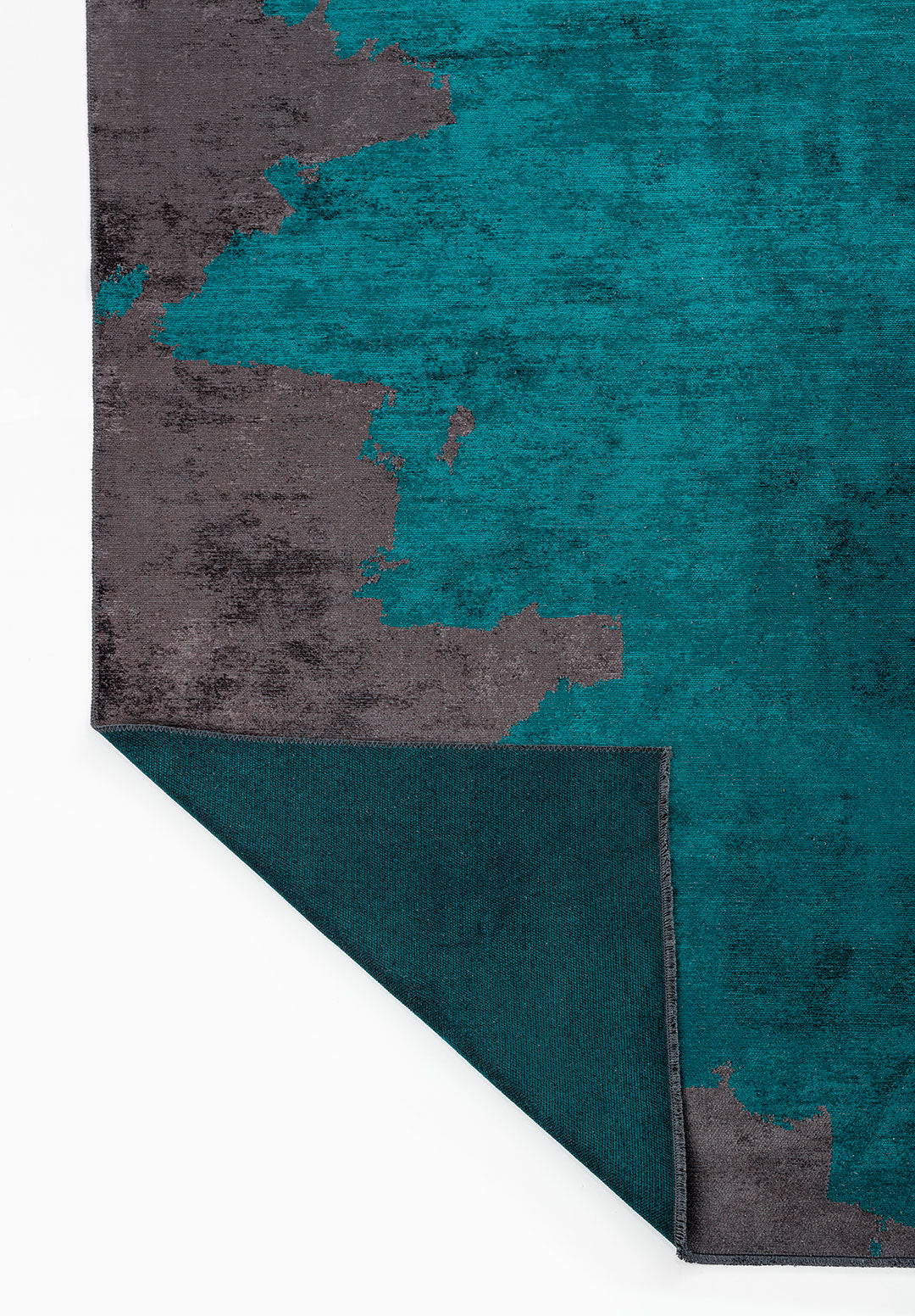 Coast Dark Turquoise - Charcoal Rug