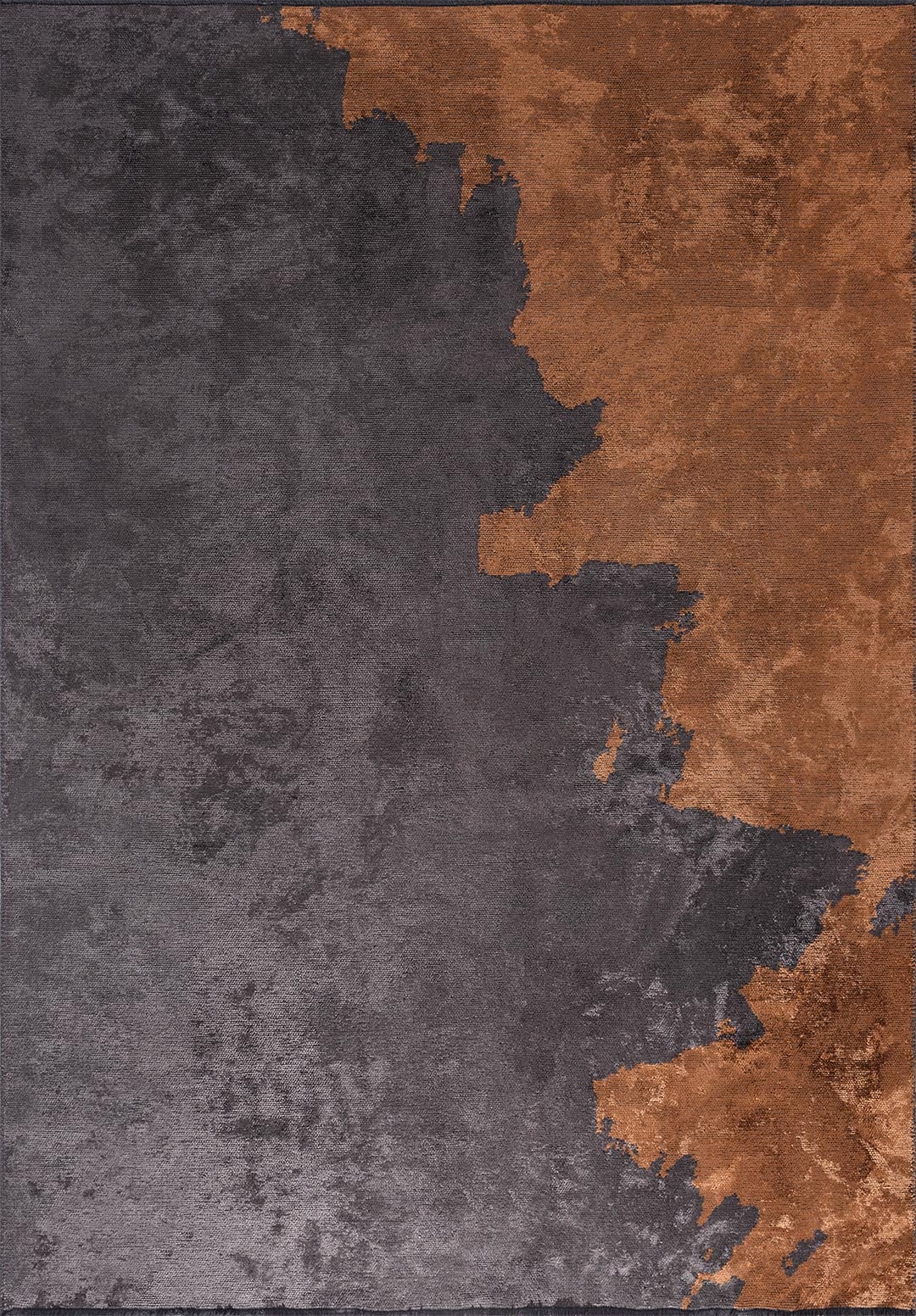 Coast Charcoal - Terra Rug area carpet area rug carpet Color_Grey Color_Orange coral Material_Cotton & Viscose