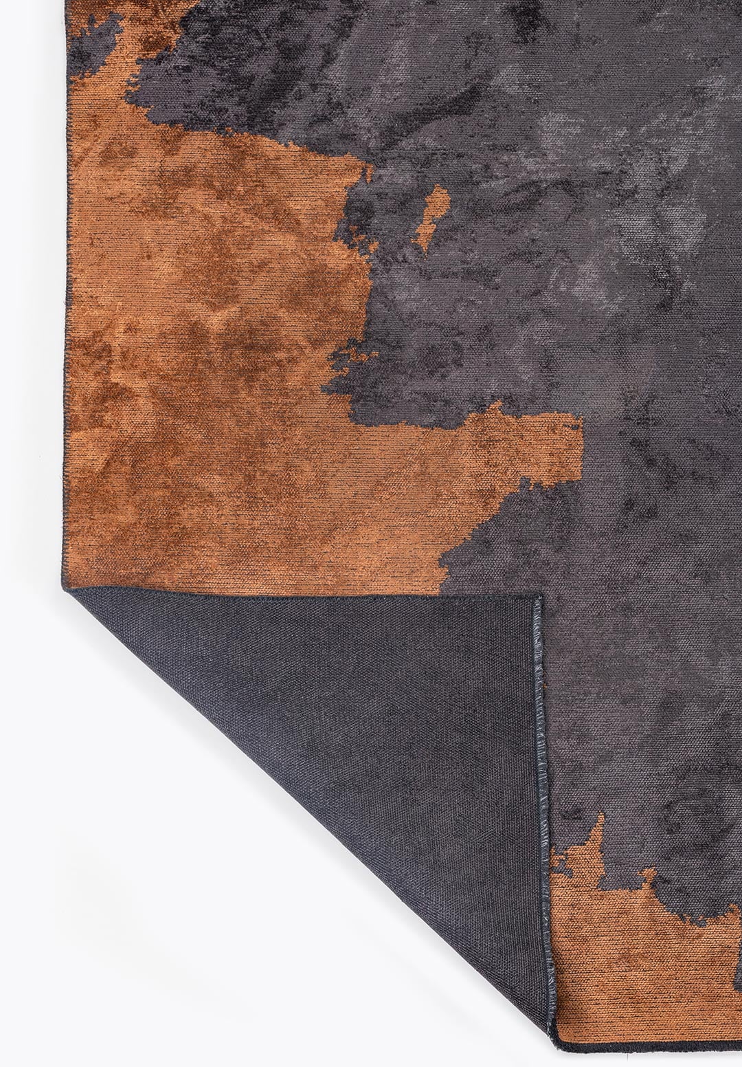 Coast Charcoal - Terra Rug area carpet area rug carpet Color_Grey Color_Orange coral Material_Cotton & Viscose
