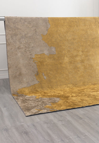Coast Mustard - Dark Beige Rug area carpet area rug carpet Color_Beige Color_Yellow coral Material_Cotton & Viscose