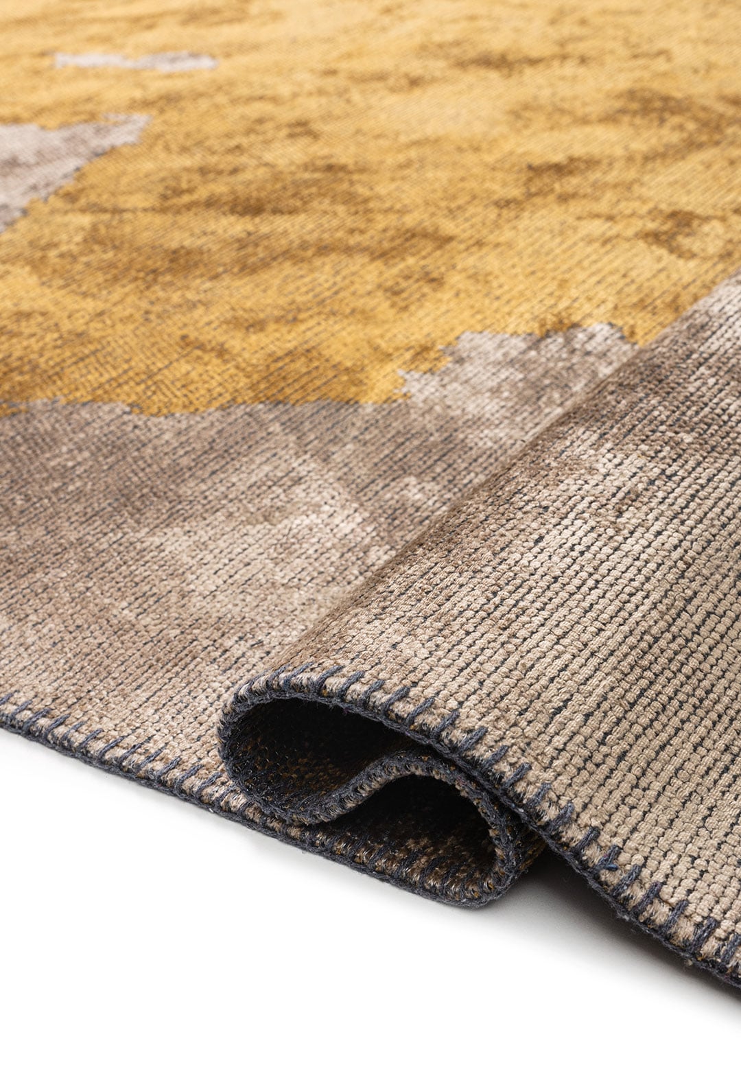 Coast Mustard - Dark Beige Rug area carpet area rug carpet Color_Beige Color_Yellow coral Material_Cotton & Viscose