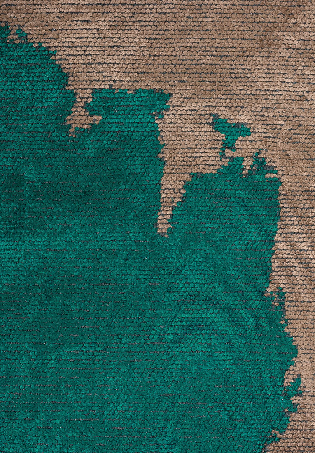 Coast Dark Turquoise - Dark Beige Rug area carpet area rug carpet Color_Beige Color_Green coral Material_Cotton & Viscose