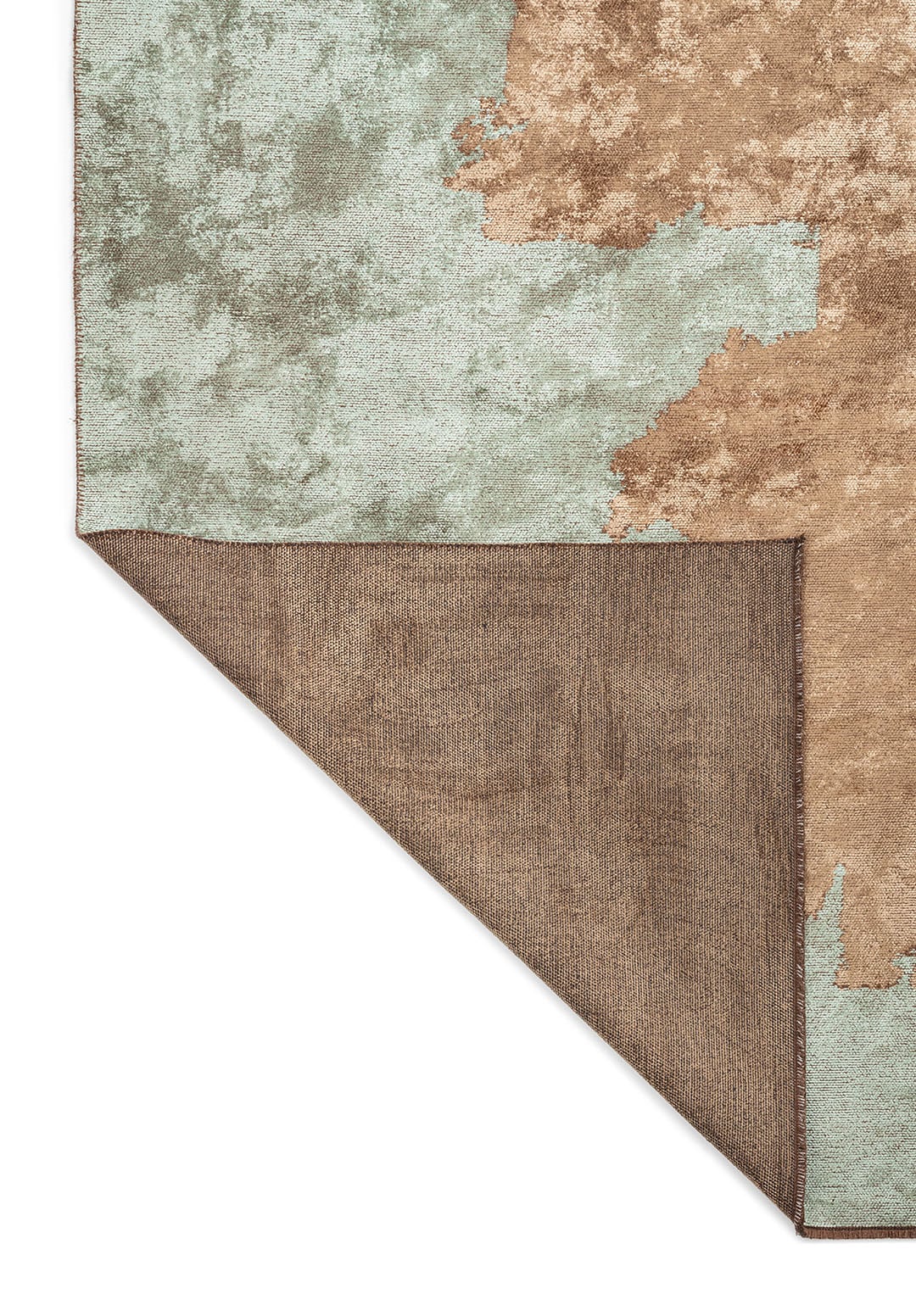 Coast Mink - River Green Rug area carpet area rug carpet Color_Brown Color_Green coral Material_Cotton & Viscose