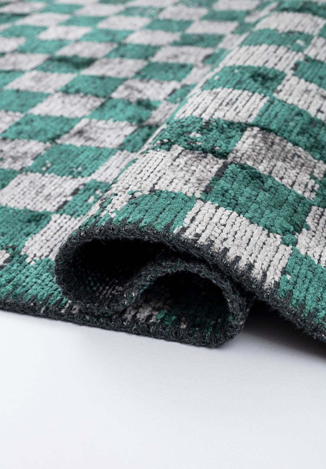 King Dark Green - Light Grey Rug