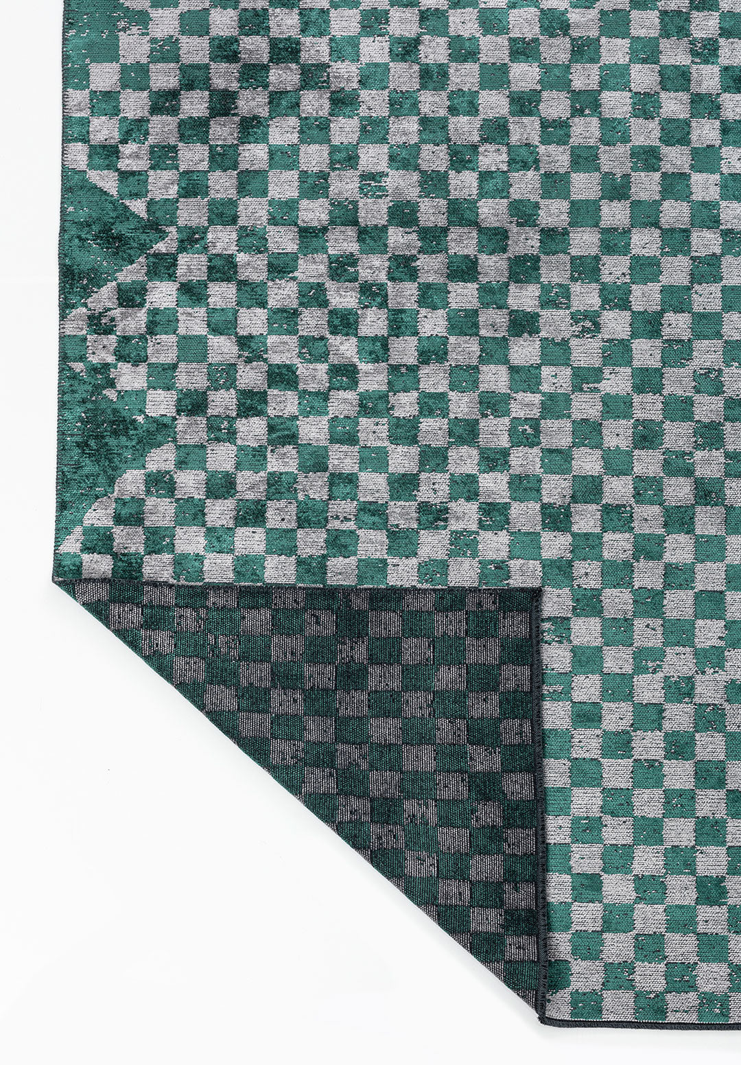 King Dark Green - Light Grey Rug