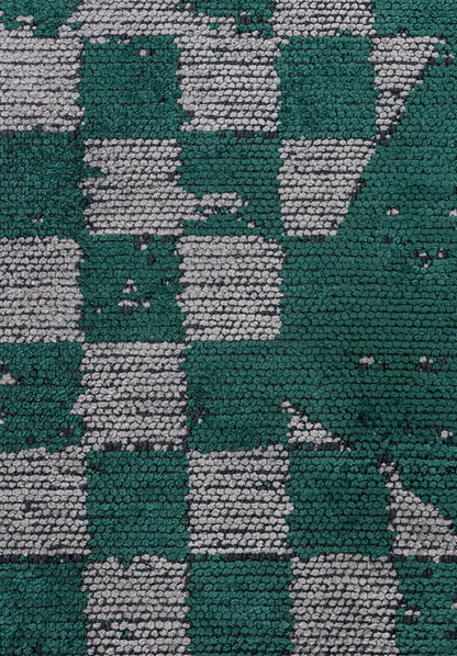 King Dark Green - Light Grey Rug