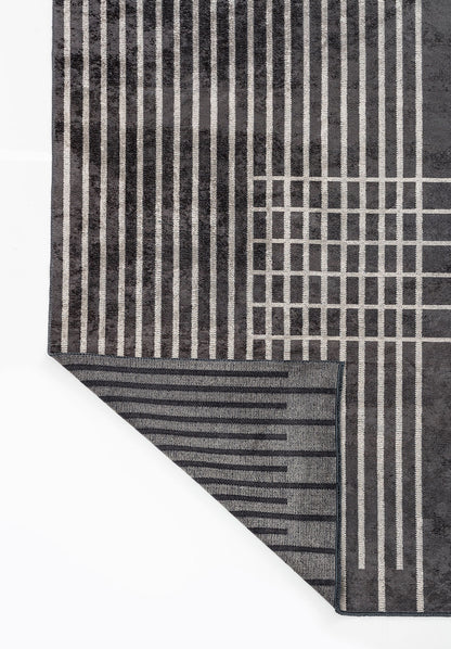 Plaid Charcoal - Grey Rug