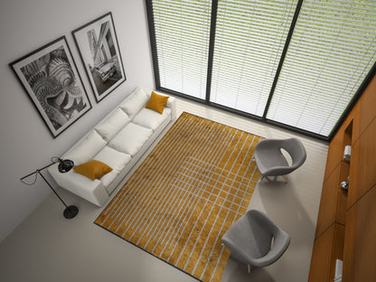 Plaid Mustard - Light Cream Rug