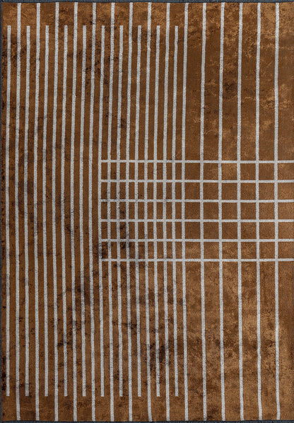 Plaid Cacao - Light Cream Rug