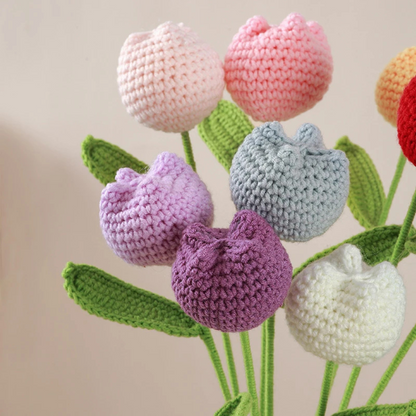 Fleurs au crochet faites à la main
