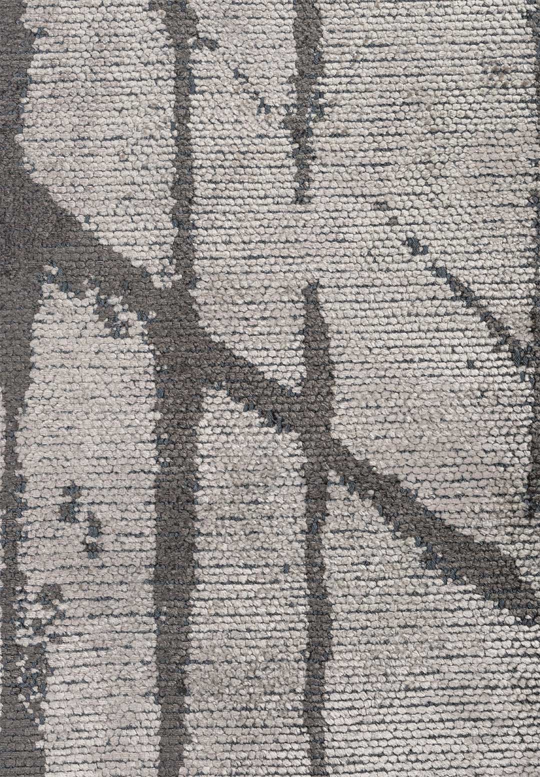 Crack Anthracite - Cream Rug