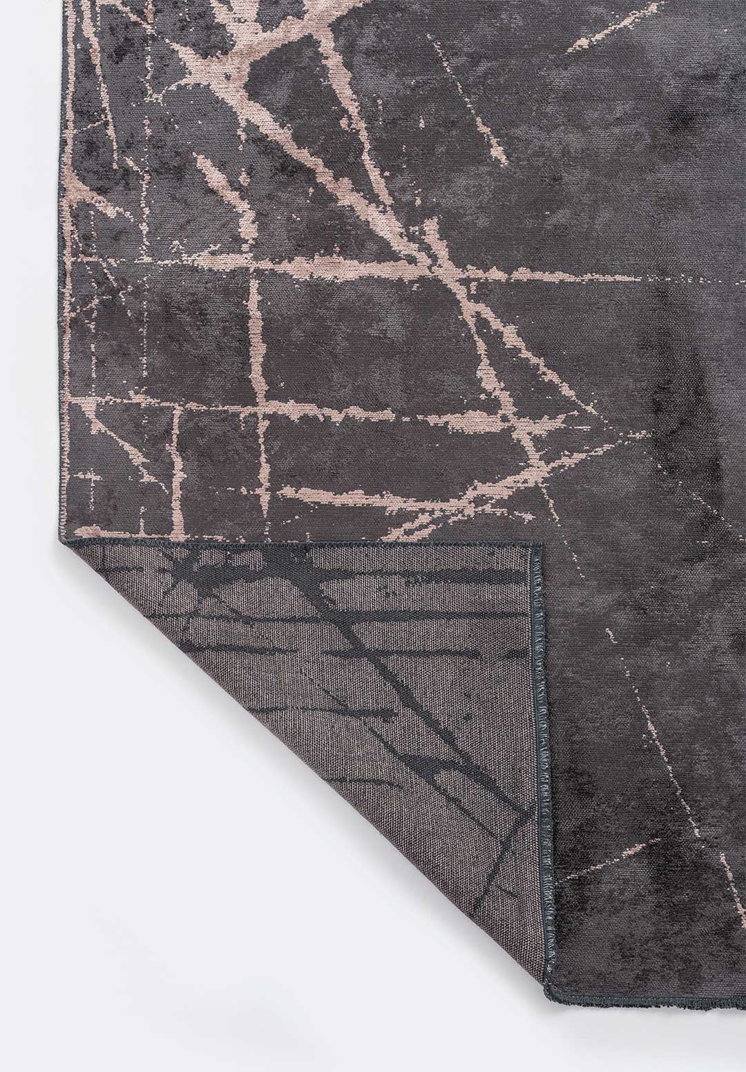 Crack Copper - Charcoal Rug