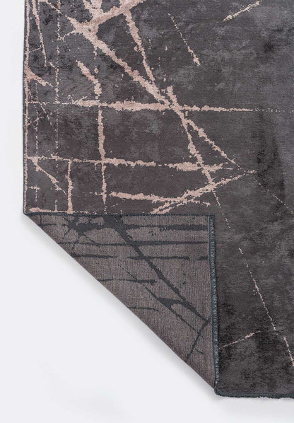 Crack Copper - Charcoal Rug