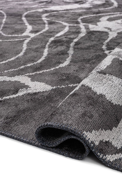 Clove Light Grey - Charcoal Rug area carpet area rug carpet Color_Grey coral Material_Cotton & Viscose