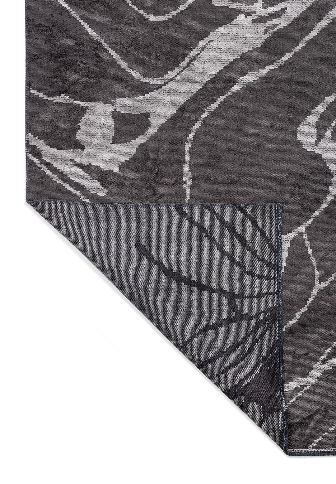 Clove Light Grey - Charcoal Rug area carpet area rug carpet Color_Grey coral Material_Cotton & Viscose