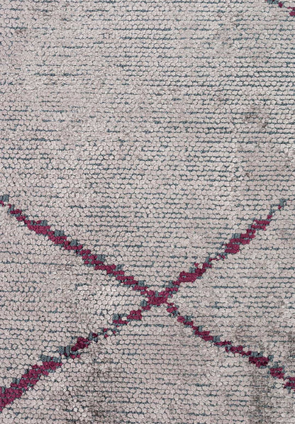 Spider Dark Damson - Dark Grey Rug