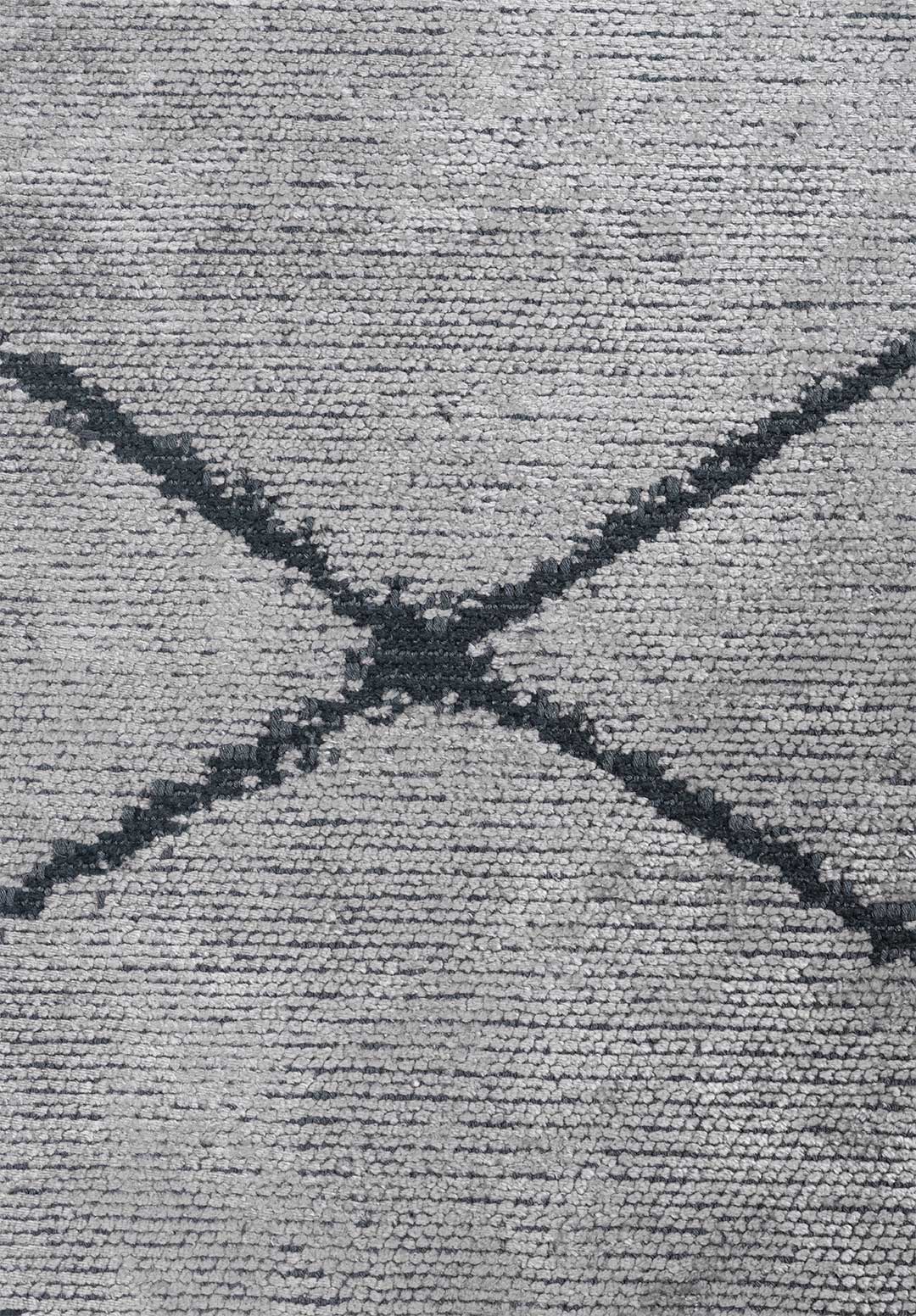 Spider Matte Black - Light Grey Rug