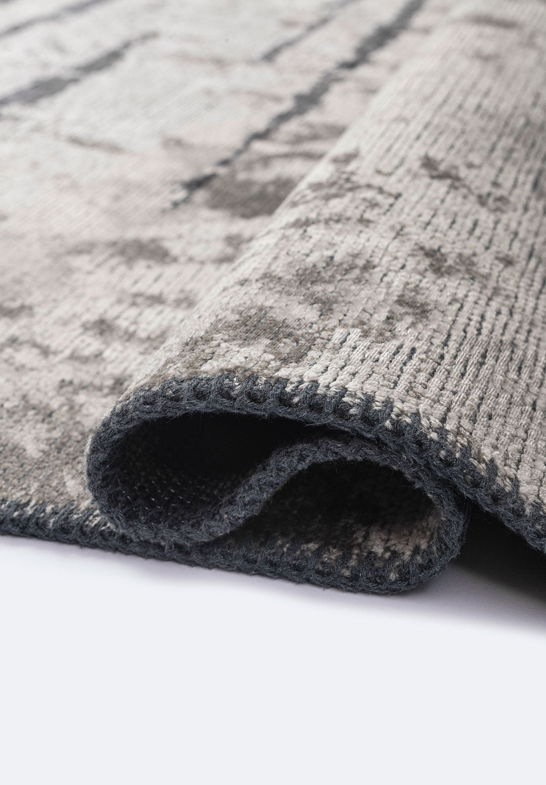 Split Charcoal - Cream Rug