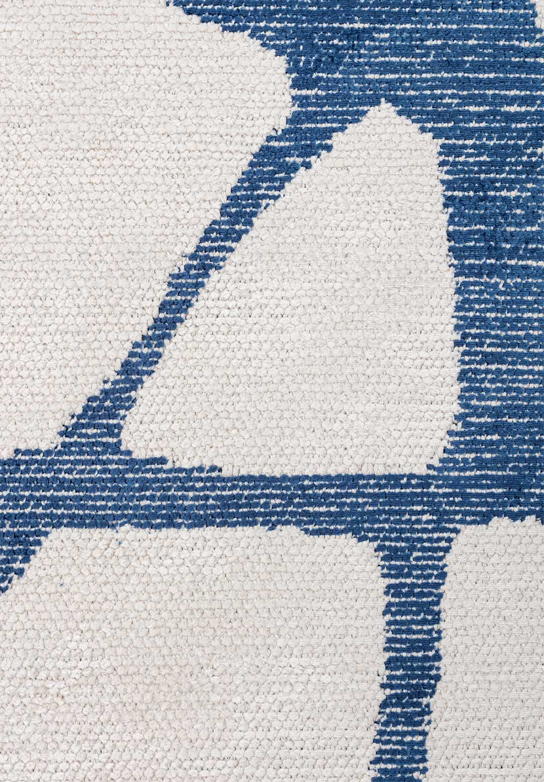 Web Navy Blue - White Rug