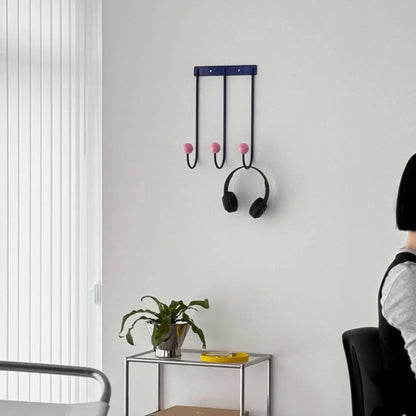Smooth Color Block Metal Wall Hooks