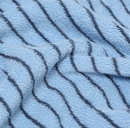 Soft Pinstripe Cotton Towel Set