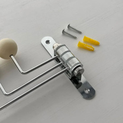 Smooth Ball-End Swivel Metal Wall Hook