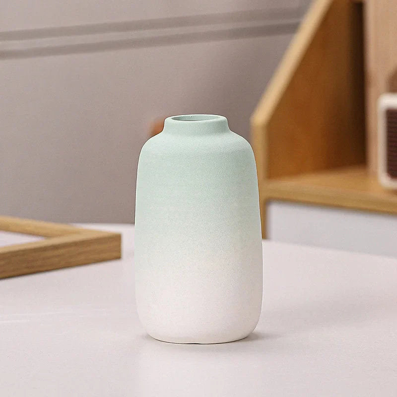 Pastel Ombre Frosted Ceramic Bud Vase