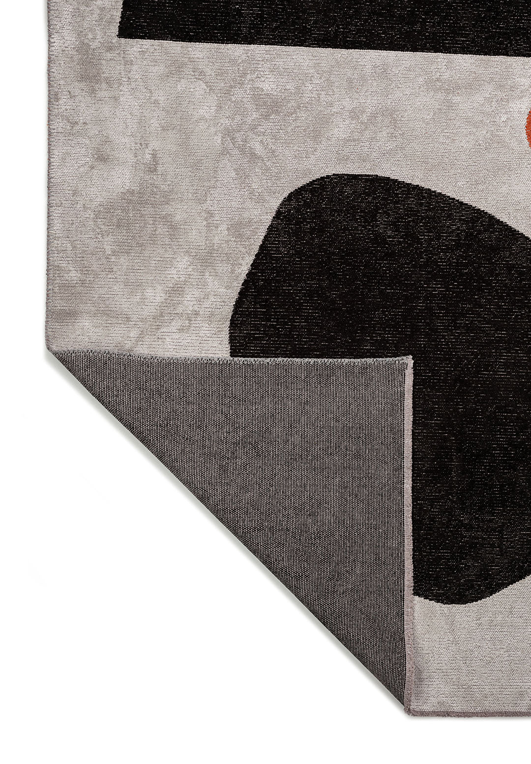 Rock Black - Bone Rug