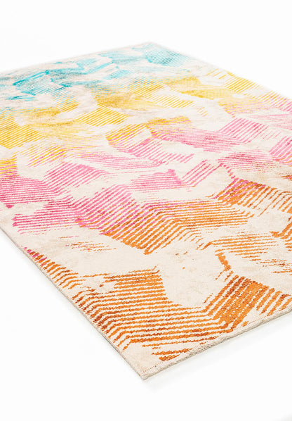 Tahiti Turquoise - Yellow Rug