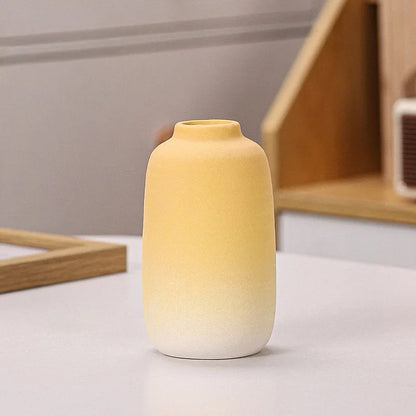 Pastel Ombre Frosted Ceramic Bud Vase
