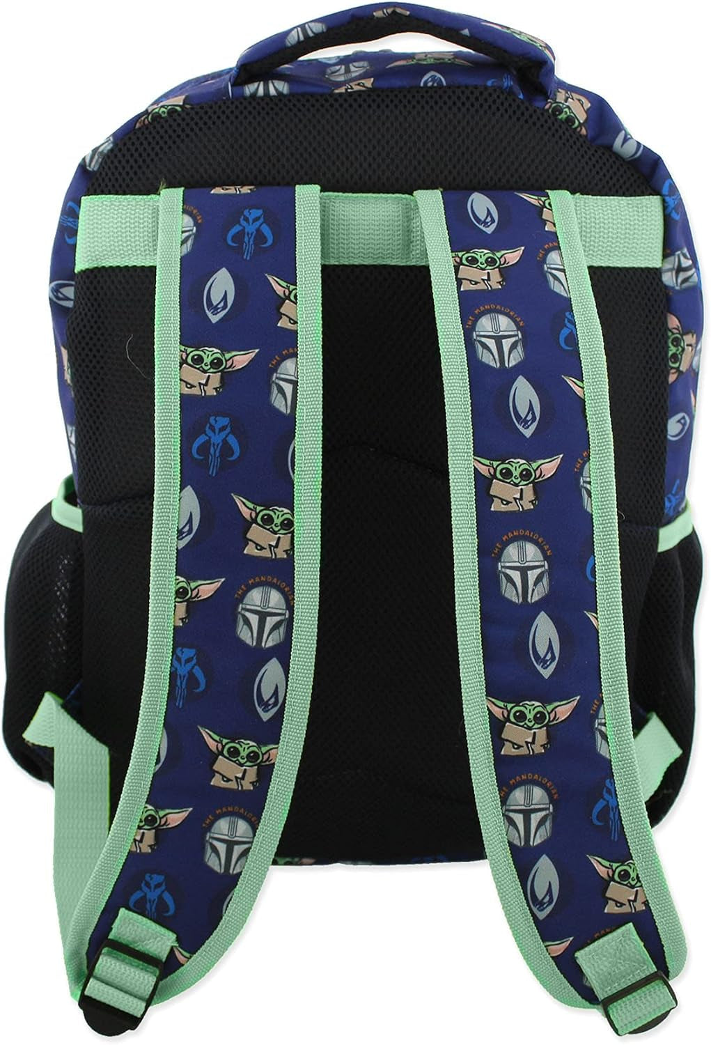 Disney Star Wars Mandalorian Baby Yoda Boy'S Girl'S Adult 16 Inch School Backpack (One Size, Blue/Green) Backpacks Clothing Kids' Backpacks Luggage & Travel Gear Shoes & Jewelry