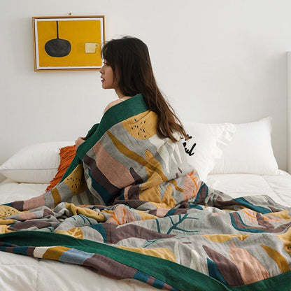 Pear Plant Double-Side Blanket Sofa Cover