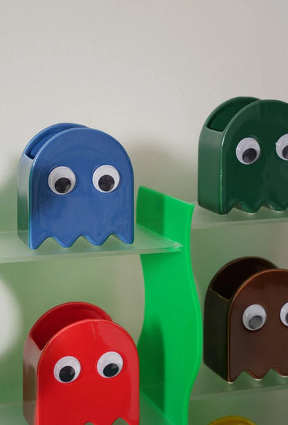 Glossy Retro Ghost Ceramic Pen Holder