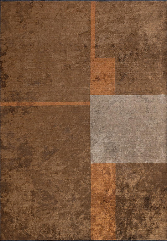 Block Terra - Dark Beige Rug area carpet area rug carpet Color_Beige Color_Brown Color_Orange MARRAKESH Material_Cotton & Viscose Rug2023