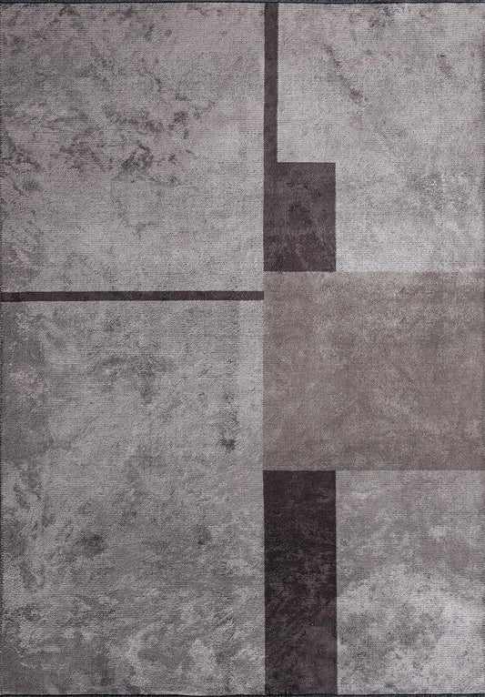 Block Charcoal - Dark Grey Rug area carpet area rug carpet Color_Beige Color_Grey MARRAKESH Material_Cotton & Viscose Rug2023