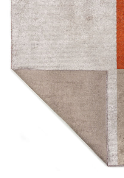 Block Rust - Bone Rug area carpet area rug carpet Color_Beige Color_Orange MARRAKESH Material_Cotton & Viscose Rug2023