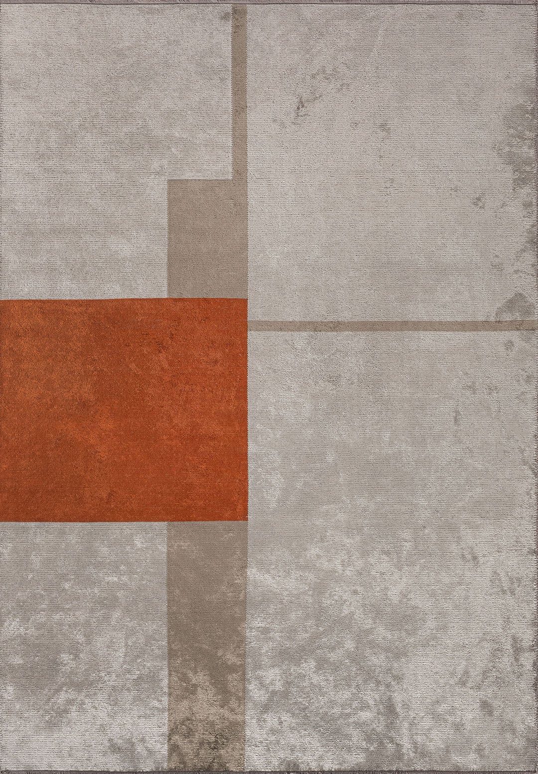 Block Rust - Bone Rug area carpet area rug carpet Color_Beige Color_Orange MARRAKESH Material_Cotton & Viscose Rug2023