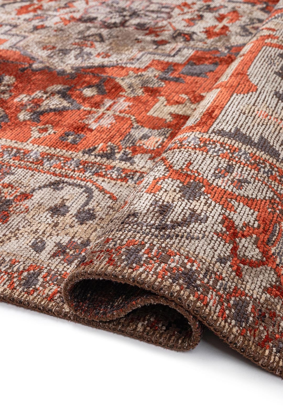 Alcasar Beige - Dark Terra Rug