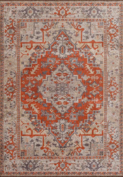 Alcasar Beige - Dark Terra Rug