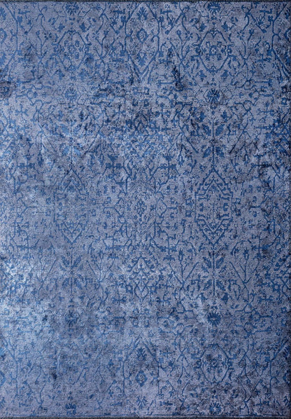 Fable Light Grey - Navy Blue Rug