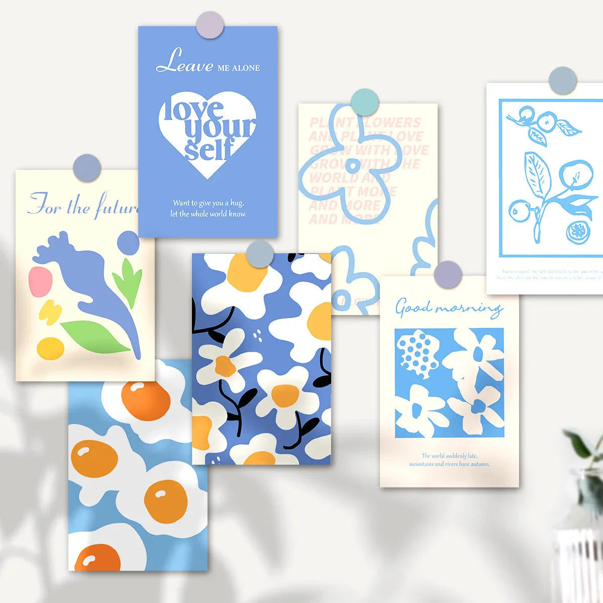 Vibrant Danish Pastel Wall Collage Kit